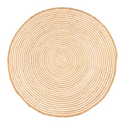 Handwoven Jute Round Rug 8' for Dining Table Braided Round Area Rug 5'x5'