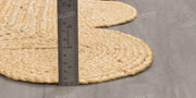 Heavy Traffic Doormats 2x3 Handwoven Jute Carpet 9X12 Scalloped Rug Runner