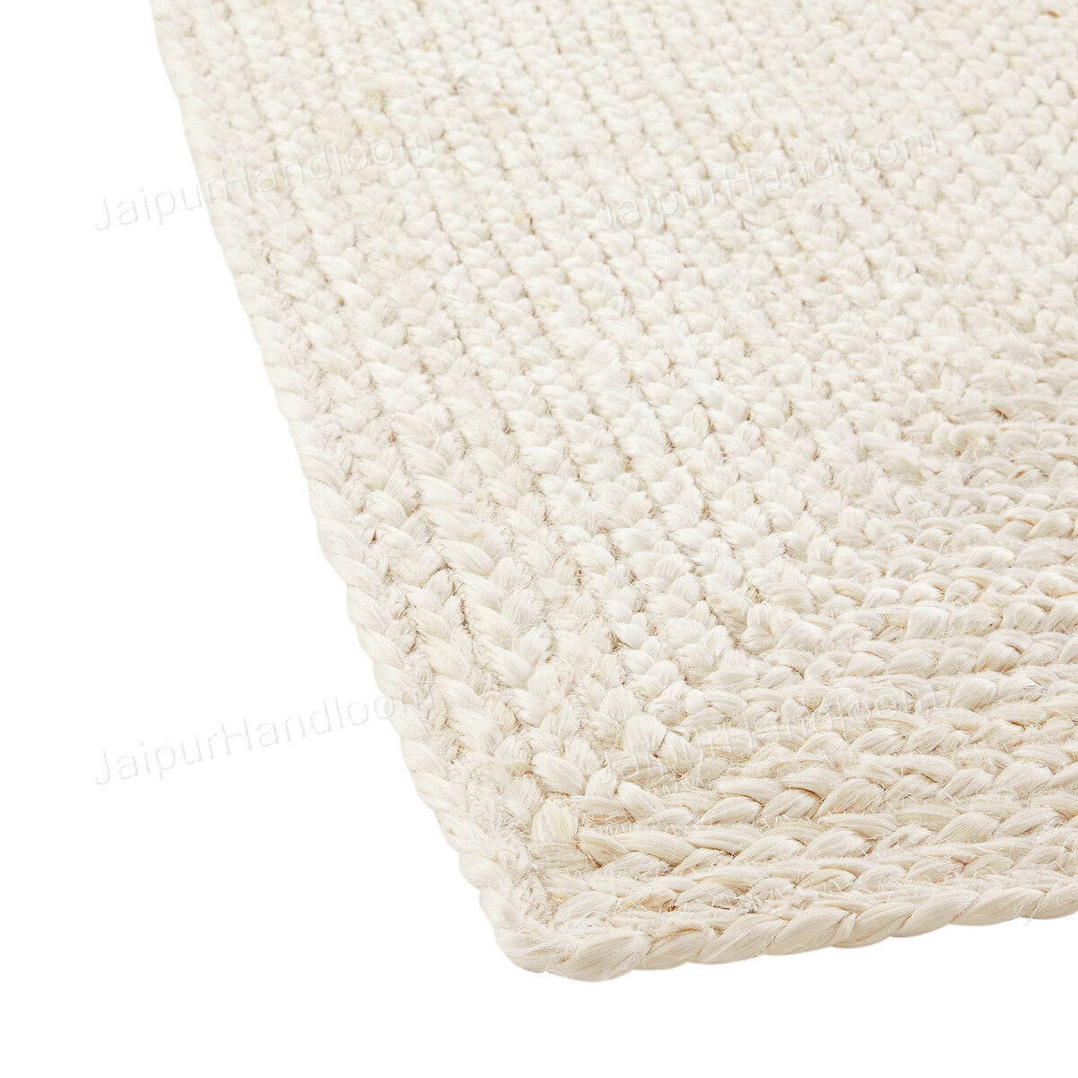 Ivory Jute Rug 8'x10', Braided Off White Jute Rug Runner 4'x6', Jute Rug for Hallway