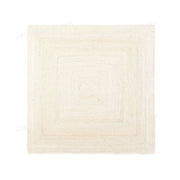 Ivory Jute Rug 8'x10', Braided Off White Jute Rug Runner 4'x6', Jute Rug for Hallway