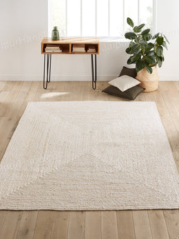Ivory Jute Rug 8'x10', Braided Off White Jute Rug Runner 4'x6', Jute Rug for Hallway
