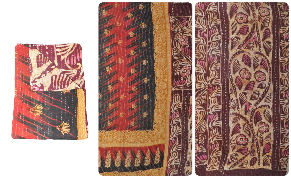 twin size kantha bedding bed cover