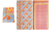hand sttiched kantha quilt throw