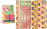indian handmade kantha quilt