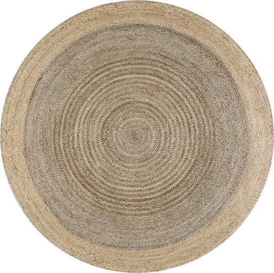 Jute Area Rug Handwoven Round Rugs for Farmhouse, Bedroom, Kitchen, Living Room
