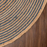 Mandala Pattern Round Jute Rug Braided Seagrass Round Rug Carpet