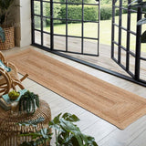 Natural Fiber Jute Rugs for Entryway Heavy Traffic Runner Rugs for Hallway 2'x20'