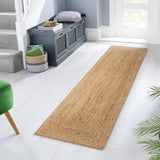 Natural Fiber Jute Rugs for Entryway Heavy Traffic Runner Rugs for Hallway 2'x20'