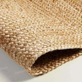 Natural Fiber Oval Rug 5'x8' Scalloped Jute Rug 6'x8' Oval Jute Doormat 2'x3'