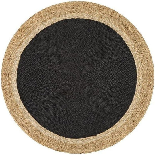 Natural Fiber Round Jute Area Rug Handmade Boho Charm Farmhouse Jute Rugs 