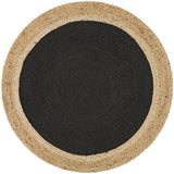 Natural Fiber Round Jute Area Rug Handmade Boho Charm Farmhouse Jute Rugs 