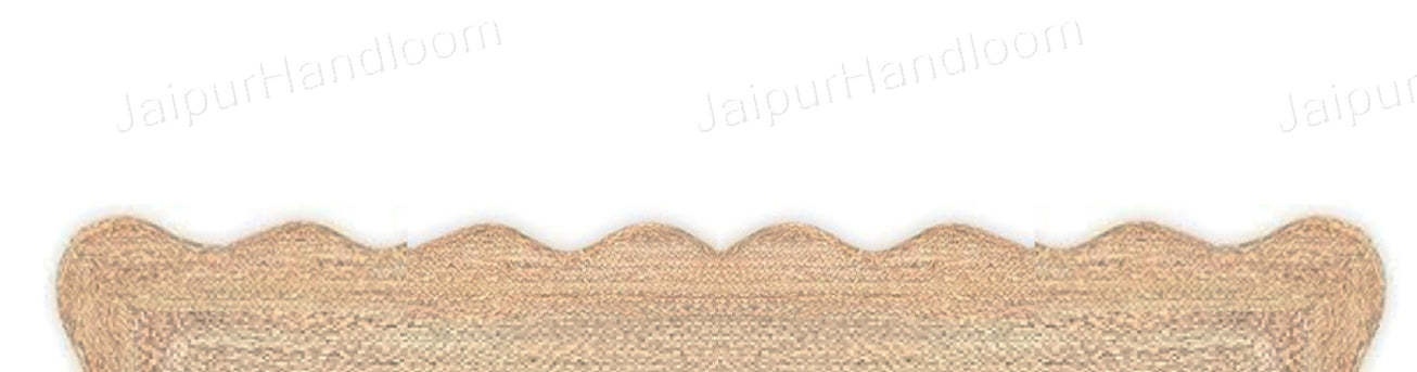 Natural Fiber Rug Scalloped Jute Rug Seagrass Area Carpet Bathroom Rugs