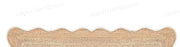 Natural Fiber Rug Scalloped Jute Rug Seagrass Area Carpet Bathroom Rugs