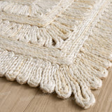 Off White Jute Area Rug 5'x7' Braided Jute Rug for Living Room Hemp Hallway Rug