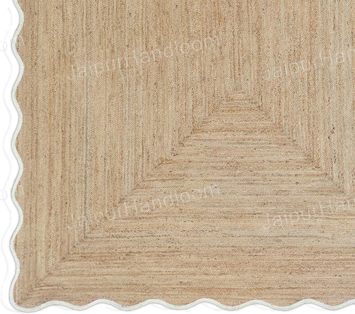 Oversize Jute Rug Wavy Scalloped Rugs Long Hallway Runner 3X20 Bathroom Rugs
