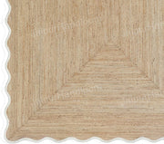 Oversize Jute Rug Wavy Scalloped Rugs Long Hallway Runner 3X20 Bathroom Rugs