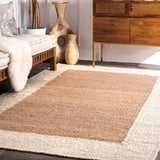 Braided Jute Living Room Rug 4 X 6 Feet