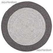 Psychedelic Jute Round Rug Handwoven Seagrass Round Rug Carpet