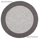 Psychedelic Jute Round Rug Handwoven Seagrass Round Rug Carpet