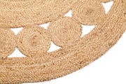 Round Handmade Jute Rugs Round Jute Carpets Eco-Friendly Jute Round Rug