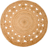 Round Handmade Jute Rugs Round Jute Carpets Eco-Friendly Jute Round Rug