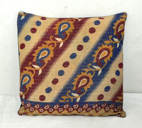 indian traditional kantha pillows for couch bohemian bedroom cushions