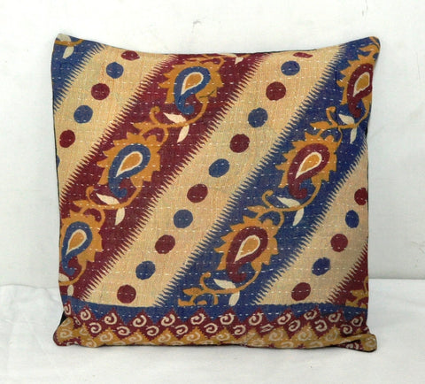 indian traditional kantha pillows for couch bohemian bedroom cushions