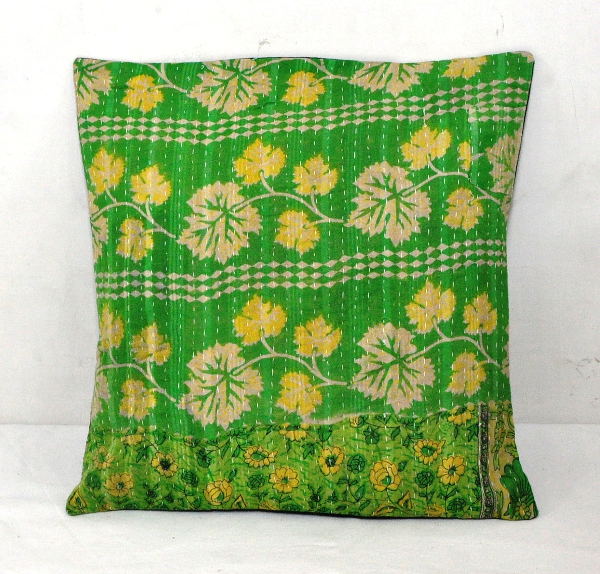 indian handmade kantha cushion covers boho decorative throw pillows for couch