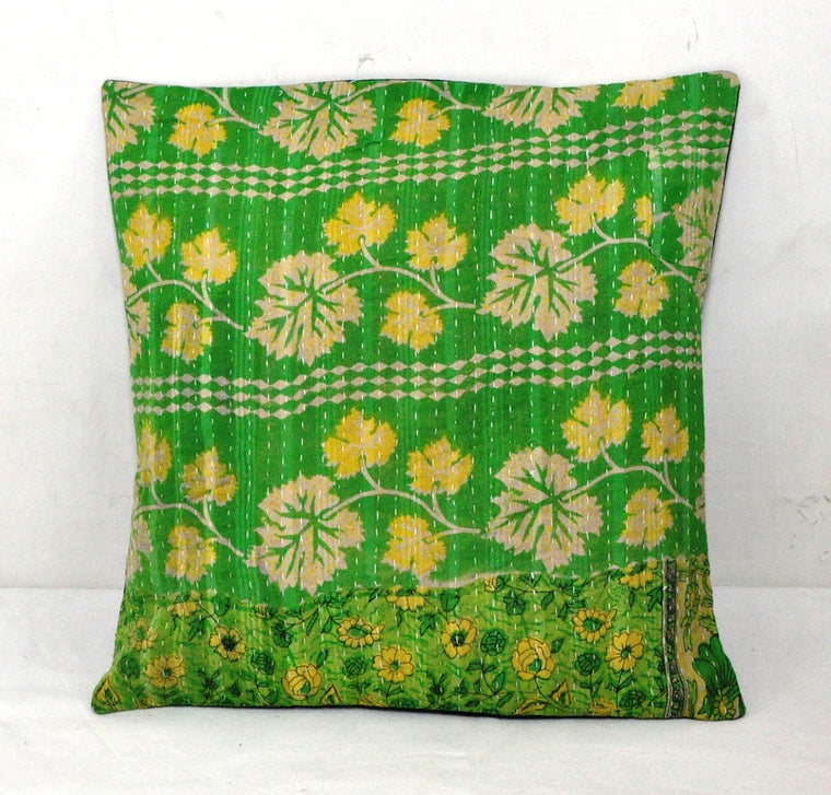 indian handmade kantha cushion covers boho decorative throw pillows for couch