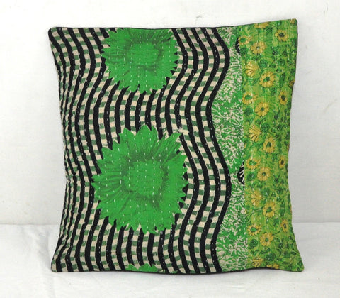 boho chic living room sofa cushions indian kantha throw pillows