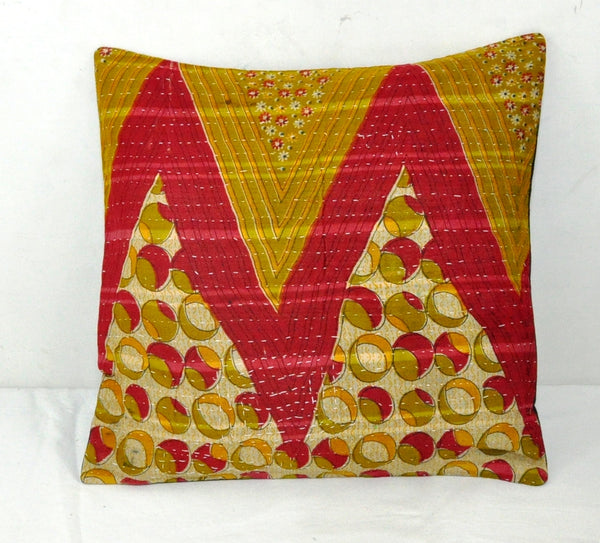 vintage sofa pillow covers boho bedroom sham pillows indian kantha cushions