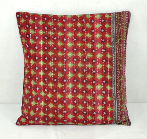 indian ethnic kantha pillow cases bohemian throw pillows for couch