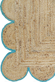 Scalloped Jute Rug ON SALE Contemporary Rugs Custom Size Rugs Braided Rugs