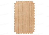 Scalloped Jute Runner Sisal Seagrass Rug Bedside Runner Rug for Entryway