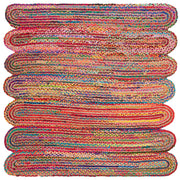 Cotton Area Rug, Braided Rug, Woven Cotton Rug, Cotton Runner Rug