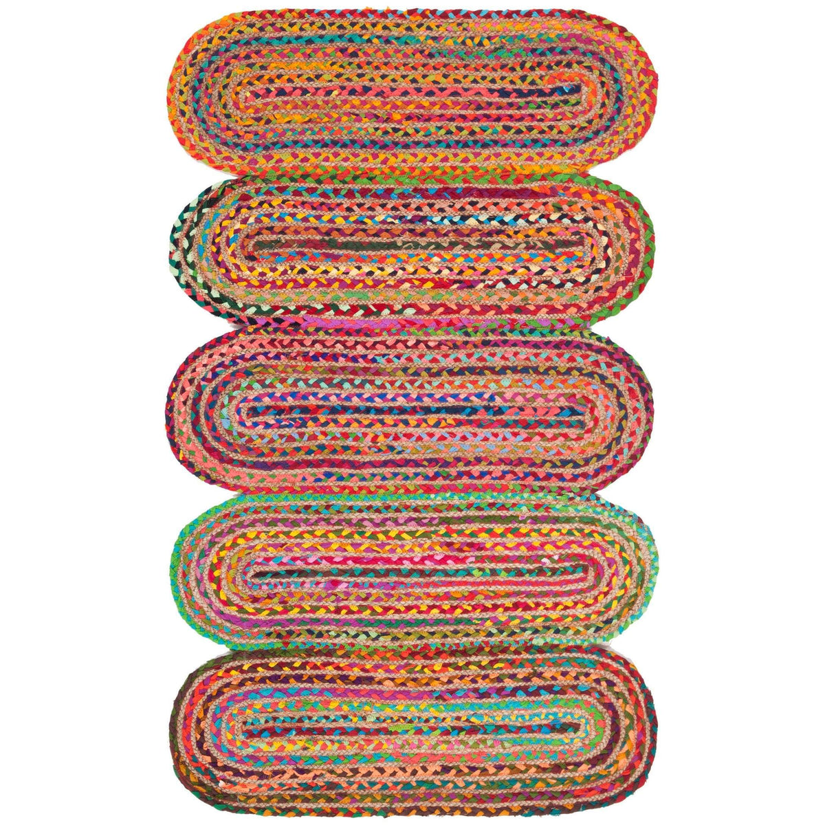 Cotton Area Rug, Braided Rug, Woven Cotton Rug, Cotton Runner Rug