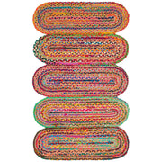 Cotton Area Rug, Braided Rug, Woven Cotton Rug, Cotton Runner Rug