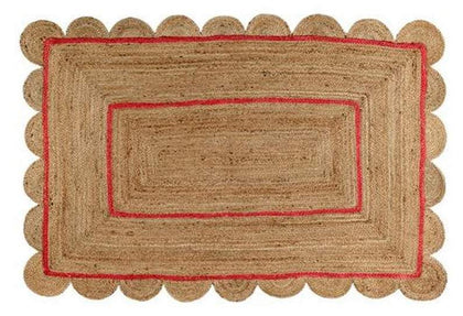 livng room scalloped rug 4 X 6