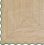 Scalloped Rug 6X8 Braided Jute Carpet Custom Size Rugs Wavy Edge Area Rugs