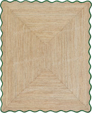 Scalloped Rug 6X8 Braided Jute Carpet Custom Size Rugs Wavy Edge Area Rugs