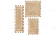 Scalloped Runner for Hallway/Entryway Jute Scalloped Rug Scalloped Doormat