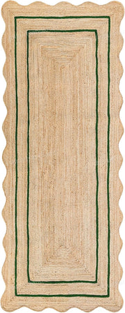 Scalloped Runner for Kitchen 2x10 Wavy Scalloped Edge Rug Runner 3X20