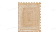 Seagrass Rug Carpet 8X10 Wavy Scalloped Rug Farmhouse Decor Rugs