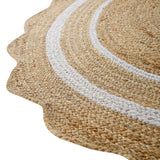 Wavy Edge Round Rug Round Scalloped Rug Round Jute Rug Round Jute Doormat