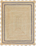 Wave Edge Scalloped Rug Wavy Jute Runner Welcome Doormats Kitchen Rug Runner