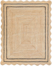 Wavy Scalloped Rug Wavy Edge Rug Jute Scalloped Runner Seagrass Area Rug