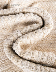 White Oval Rug Carpet 4'x6' Jute Oval Rug for Bedroom Oval Door Mats 2'x3'