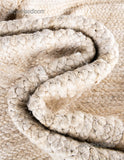 White Oval Rug Carpet 4'x6' Jute Oval Rug for Bedroom Oval Door Mats 2'x3'