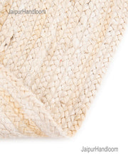 White Oval Rug Carpet 4'x6' Jute Oval Rug for Bedroom Oval Door Mats 2'x3'