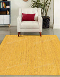 Yellow Jute Rug 10'x14' for Living Room Braided Hemp Jute Carpet 5'x8'